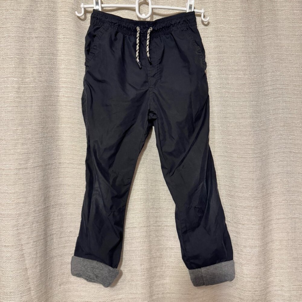 Zara Boys Kids Black Jersey Lined Cargo Pants, 140 CM, US 9/10